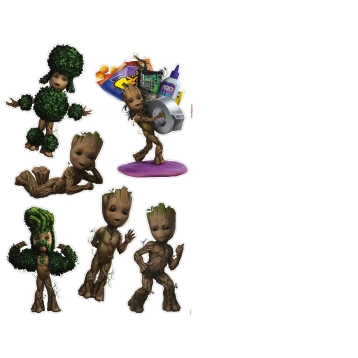 Σετ Αυτοκόλλητα Τοίχου Παιδικά Into Wonderland I am Groot! 14121h Komar