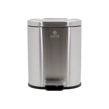 Χαρτοδοχείο με Πεντάλ Ovoid Soft Close 6lt Inox Estia 02-21412