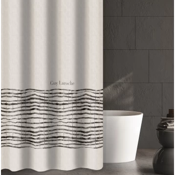Υφασμάτινη Κουρτίνα Μπάνιου Guy Laroche Azzam Wenge 180x185cm