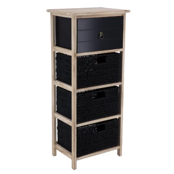 Έπιπλο Μπάνιου mdf Με 1 Ράφι Και 3 Συρτάρια Eurocasa 8895