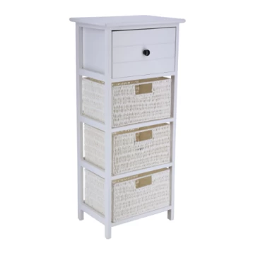 Έπιπλο Μπάνιου mdf Με 1 Ράφι Και 3 Συρτάρια Eurocasa 8894