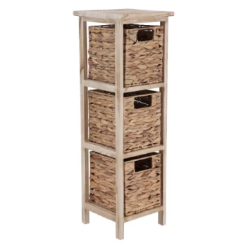 Έπιπλο Μπάνιου mdf με 3 Συρτάρια από Υάκινθο Eurocasa 8889