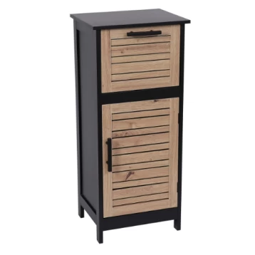Έπιπλο Mdf/Βελανιδιά Με 1 Συρτάρι Και 1 Ντουλάπι Με 1 Ράφι Στο Εσωτερικό Eurocasa 8885