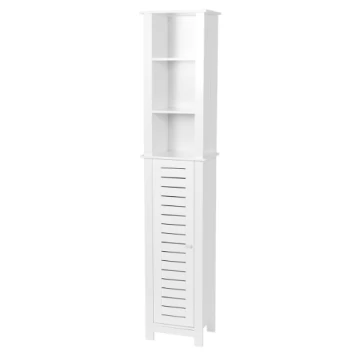 Έπιπλο mdf Με 1 Πόρτα Και 3 Ράφια Λευκό Eurocasa 8886