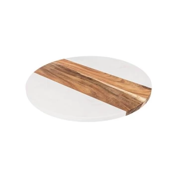 Δίσκος περιστρ. Λευκό Marble Φ35cm 07.204642