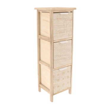 Έπιπλο Μπάνιου mdf με 3 Συρτάρια Eurocasa 9711