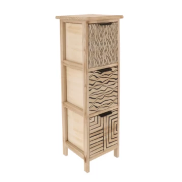 Έπιπλο Μπάνιου mdf με 3 Συρτάρια Eurocasa 9709