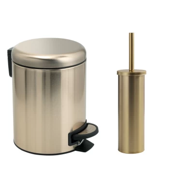 Χαρτοδοχείο- Πιγκάλ 5Lt Matt Gold Gedy Potty-Flip 3309-5233-81