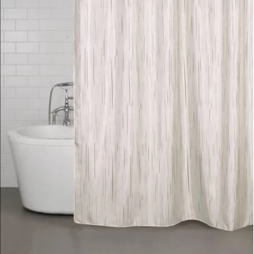 Κουρτίνα Μπάνιου Υφασμάτινη Polyester 180x200cm Rainbow Geo