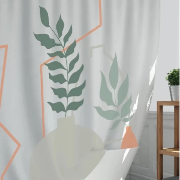 Κουρτίνα Μπάνιου Υφασμάτινη Polyester 180x200cm Rainbow Kenzi