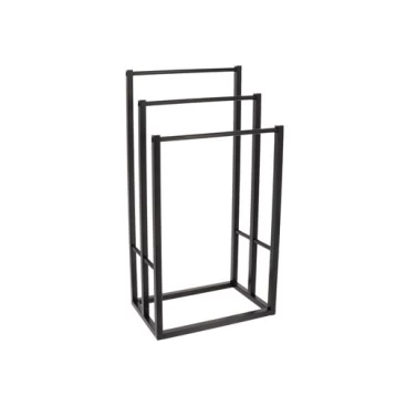 Πετσετοκρεμάστρα Bamboo 3 θέσεων Μαύρη 06.96180103