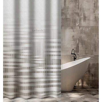 Υφασμάτινη Κουρτίνα Μπάνιου 180x185 Guy Laroche Cuba Grey